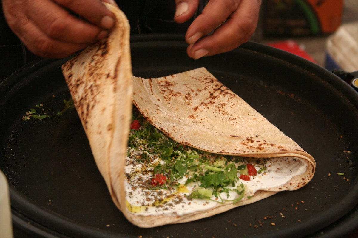 דוכן פיתה דרוזית לאירועים