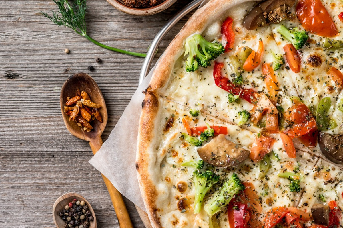 דוכן פיצה טבעוני